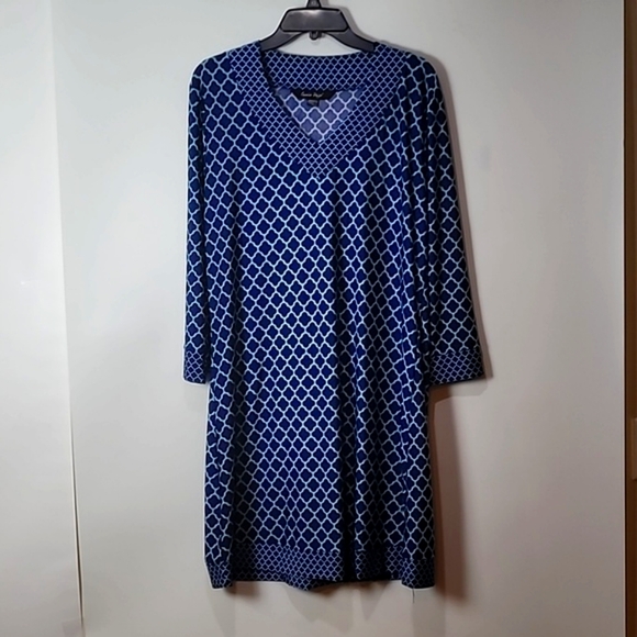 Charlie Paige Tunic V-neck Midi Dress - Picture 1 of 14